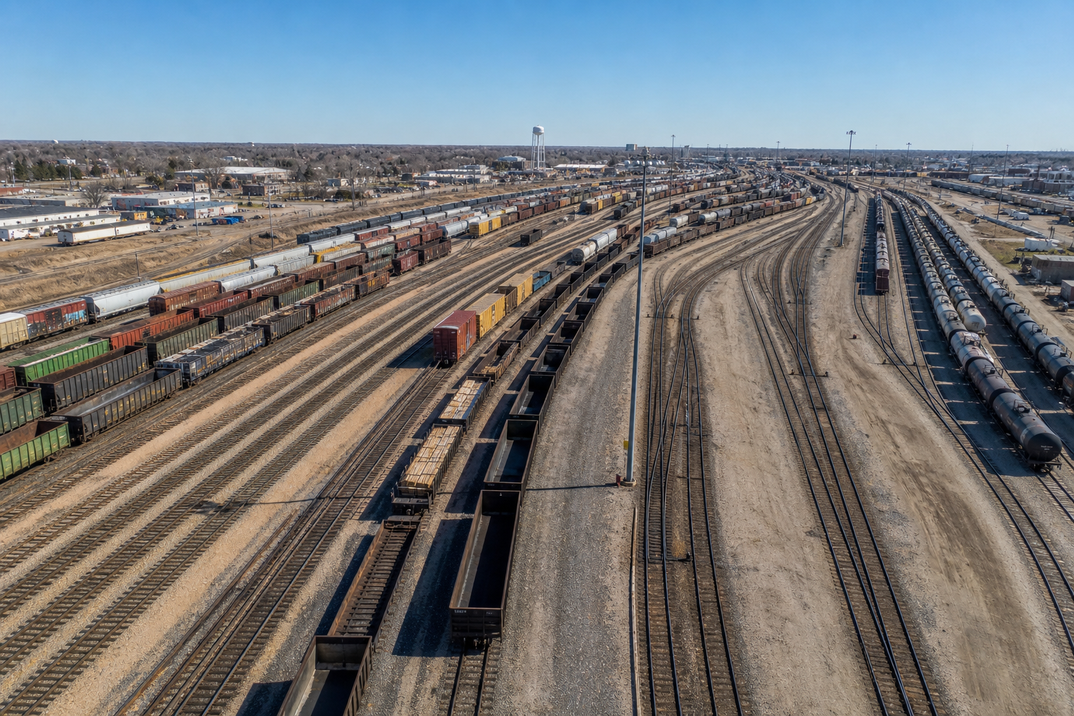 Train Yard from Above